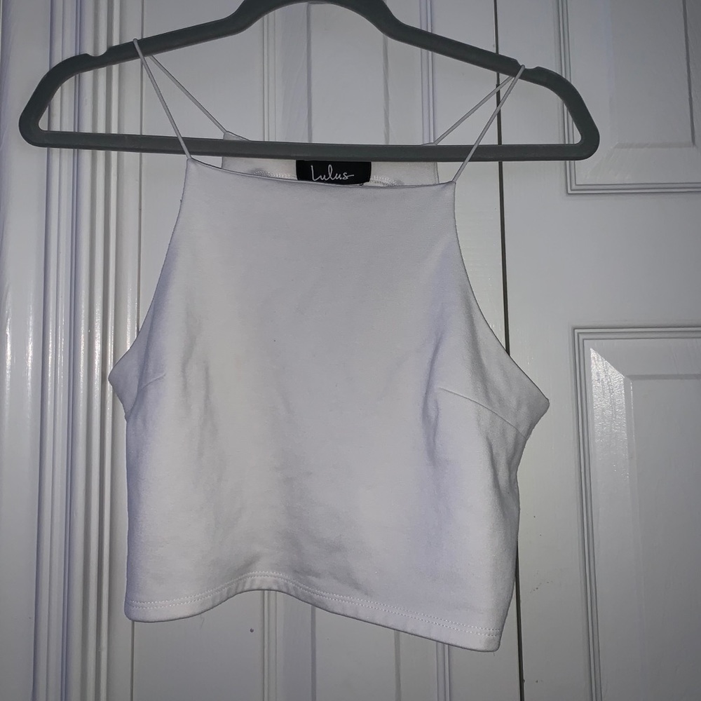 Lulus high neck cropped tank
